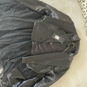 Skirt and Silk Blazer